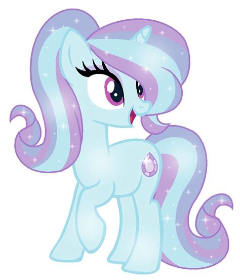 my little pony white with blue hair